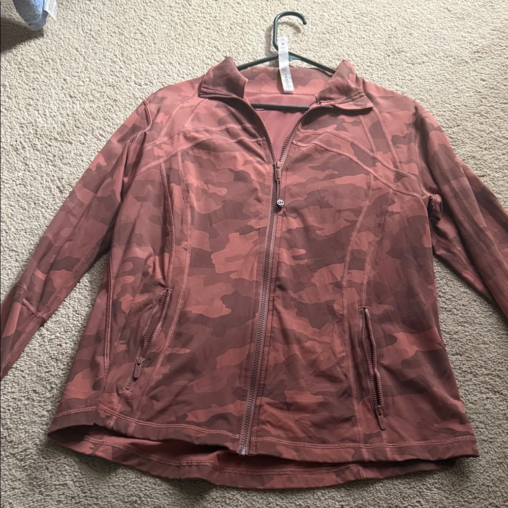 Lululemon Athletica Rust Camouflage Utility Jacket